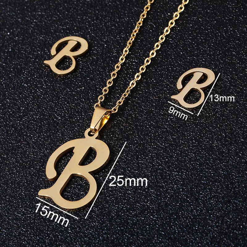 Buy 26 Stainless Steel Alphabet Necklaces for Stylish Statements