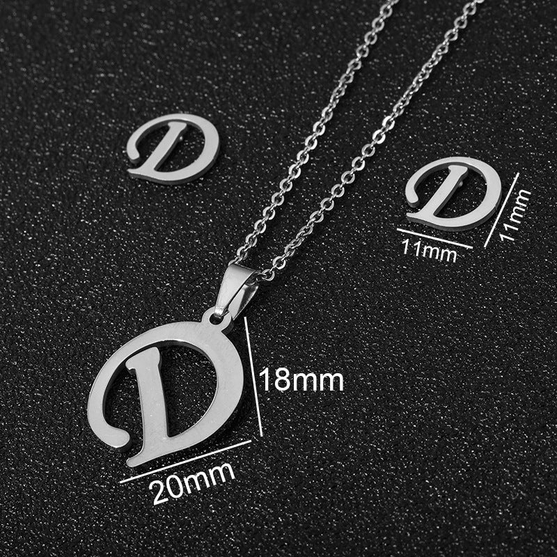 Buy 26 Stainless Steel Alphabet Necklaces for Stylish Statements