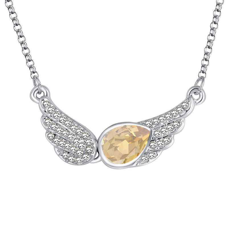 Trendy Wing Necklaces for Couples | Shiny Pendant Jewelry
