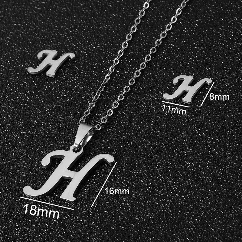 Buy 26 Stainless Steel Alphabet Necklaces for Stylish Statements