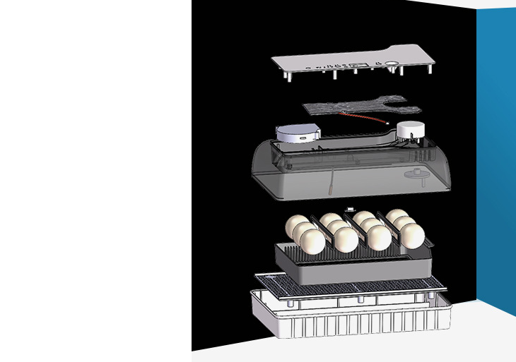 12 small automatic incubators