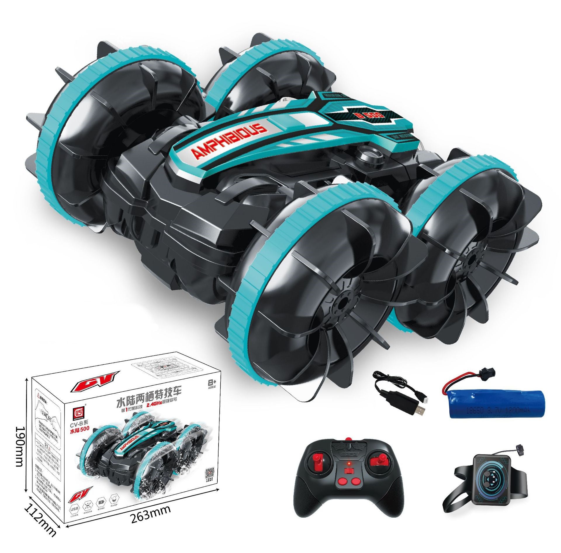 Buy Amphibious Tank Stunt Remote-controlled Vehicle - Ultimate Off-Road Fun 