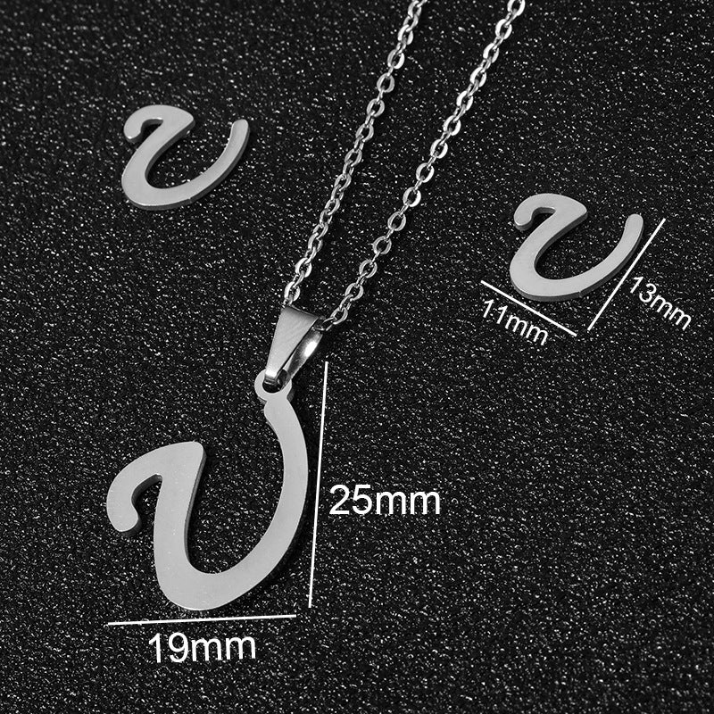 Buy 26 Stainless Steel Alphabet Necklaces for Stylish Statements