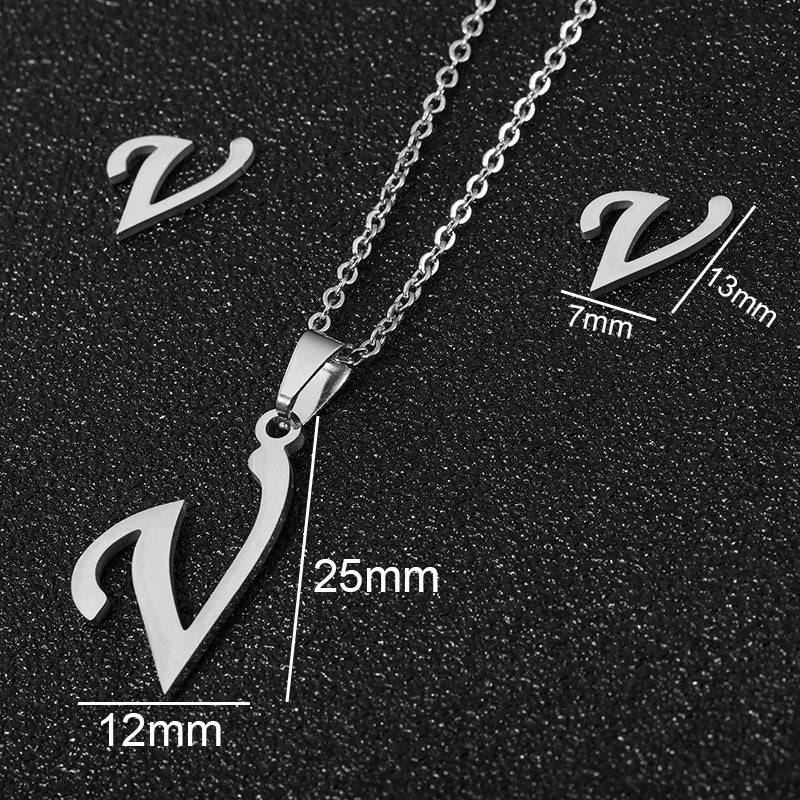 Buy 26 Stainless Steel Alphabet Necklaces for Stylish Statements