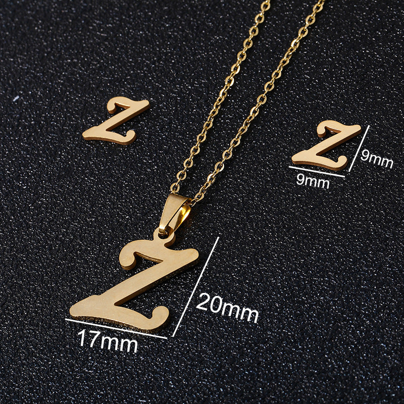 Buy 26 Stainless Steel Alphabet Necklaces for Stylish Statements