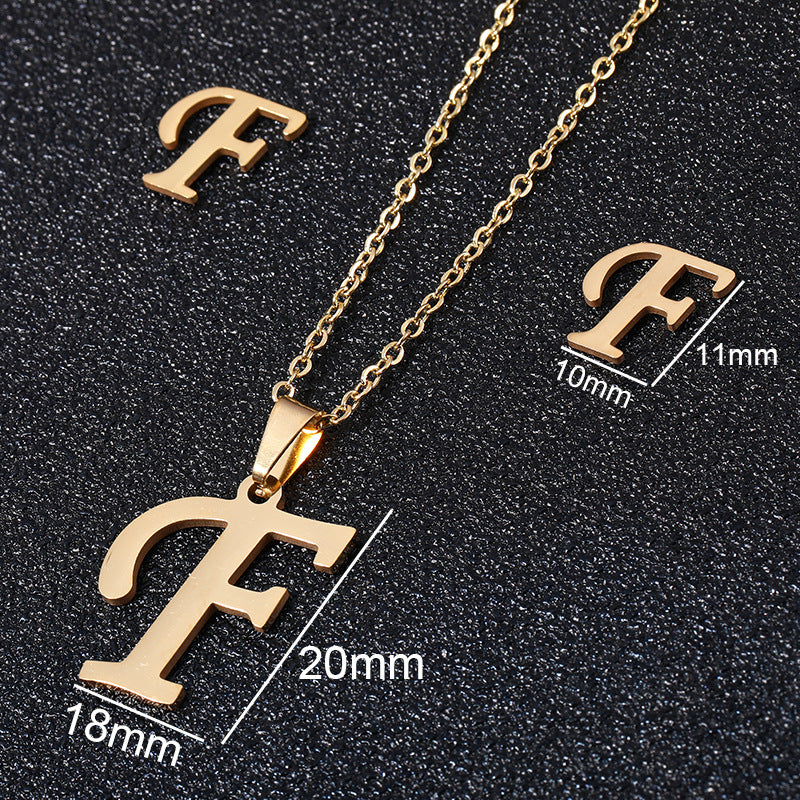 Buy 26 Stainless Steel Alphabet Necklaces for Stylish Statements