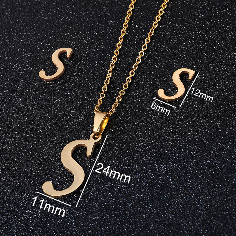 Buy 26 Stainless Steel Alphabet Necklaces for Stylish Statements