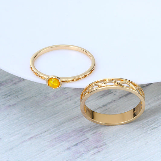  Buy 925 Silver Vintage Twist Opal Ring for Timeless Elegance