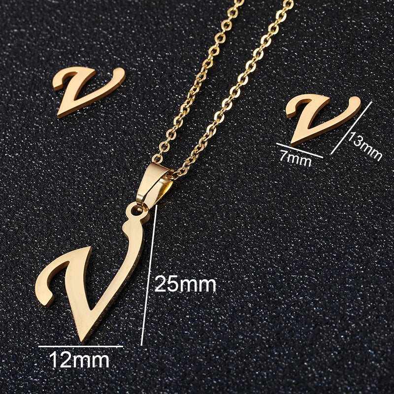 Buy 26 Stainless Steel Alphabet Necklaces for Stylish Statements