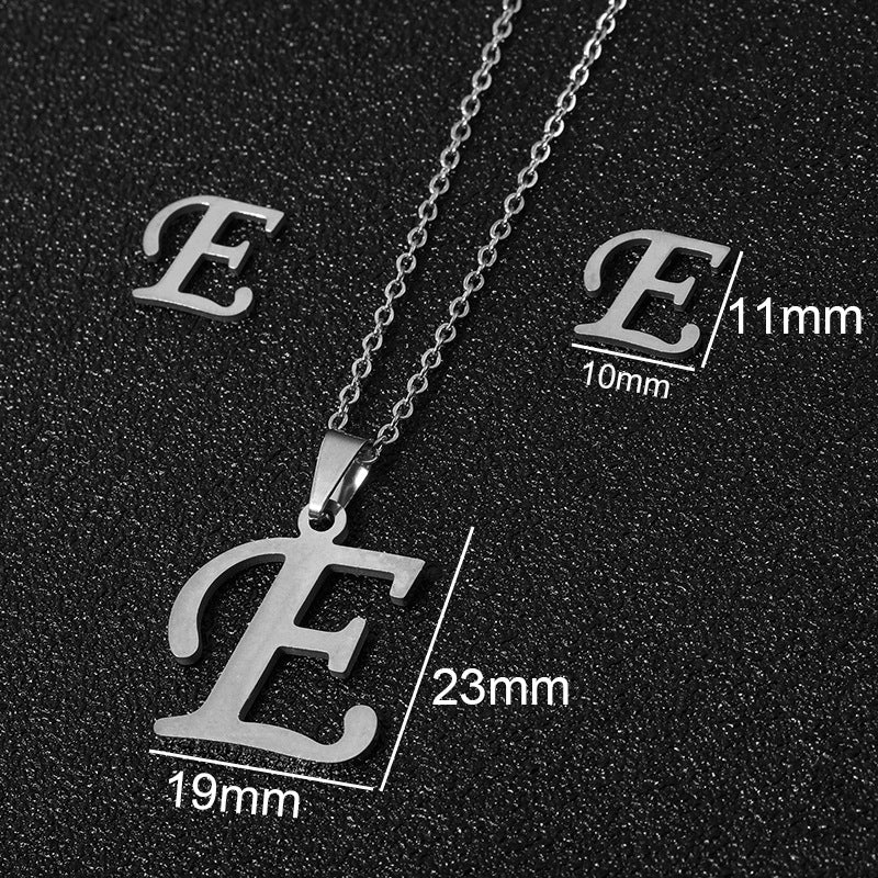 Buy 26 Stainless Steel Alphabet Necklaces for Stylish Statements