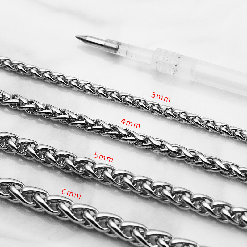 Titanium steel necklaces for men