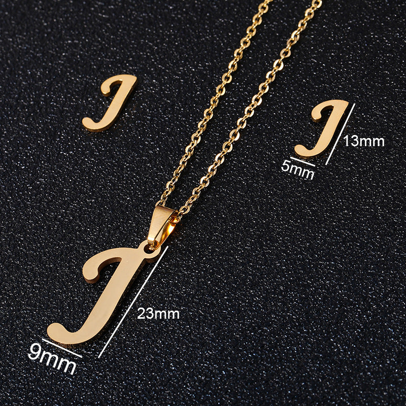 Buy 26 Stainless Steel Alphabet Necklaces for Stylish Statements