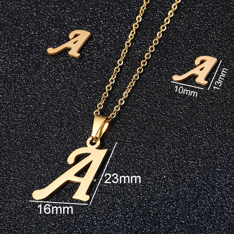 Buy 26 Stainless Steel Alphabet Necklaces for Stylish Statements