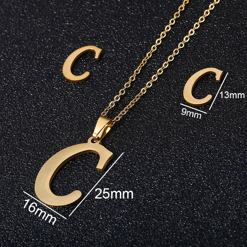 Buy 26 Stainless Steel Alphabet Necklaces for Stylish Statements