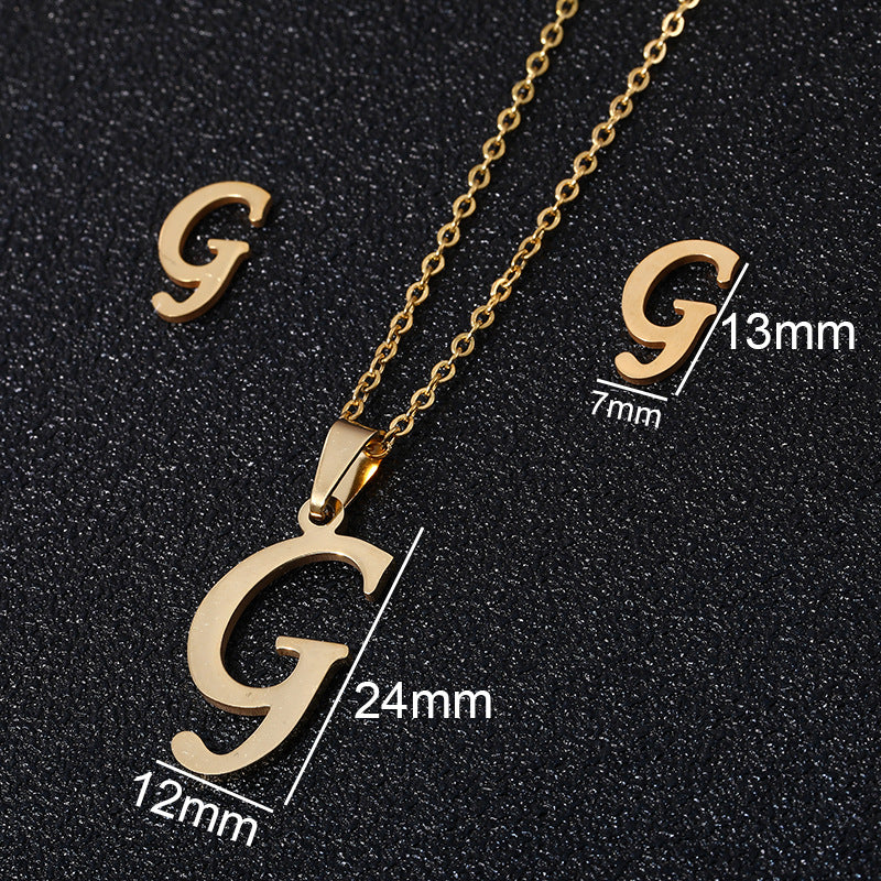 Buy 26 Stainless Steel Alphabet Necklaces for Stylish Statements