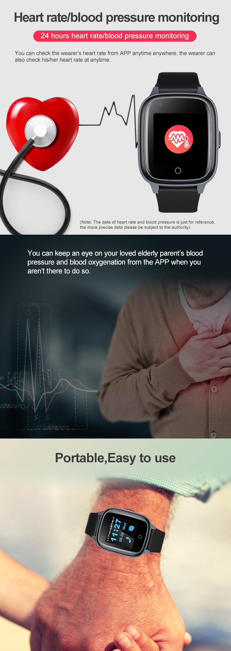 Buy Elderly Positioning Smart Watch - Stay Connected & Safe