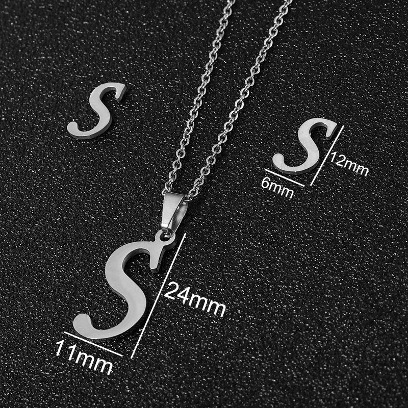 Buy 26 Stainless Steel Alphabet Necklaces for Stylish Statements
