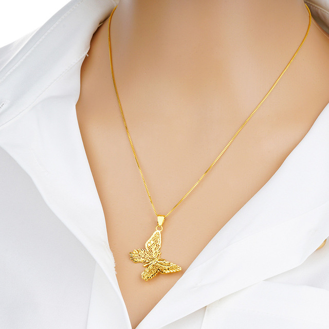 Buy Butterfly Pendant Chain Necklaces - Elegant Jewelry Collection