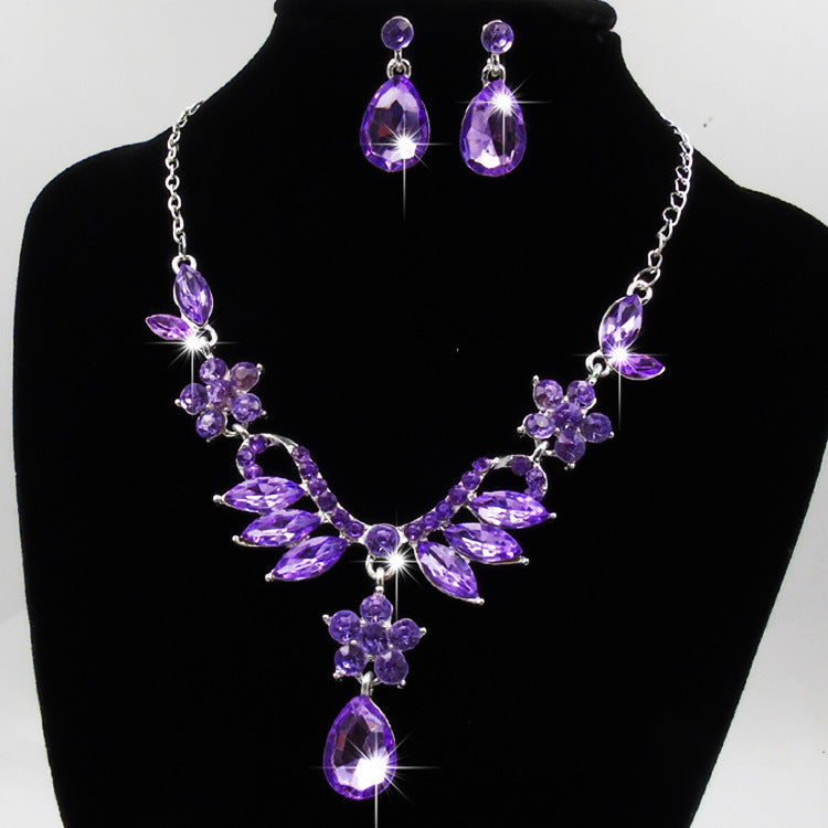 Buy Europe and United States Trade Explosion Bride Diamond Jewelry Set