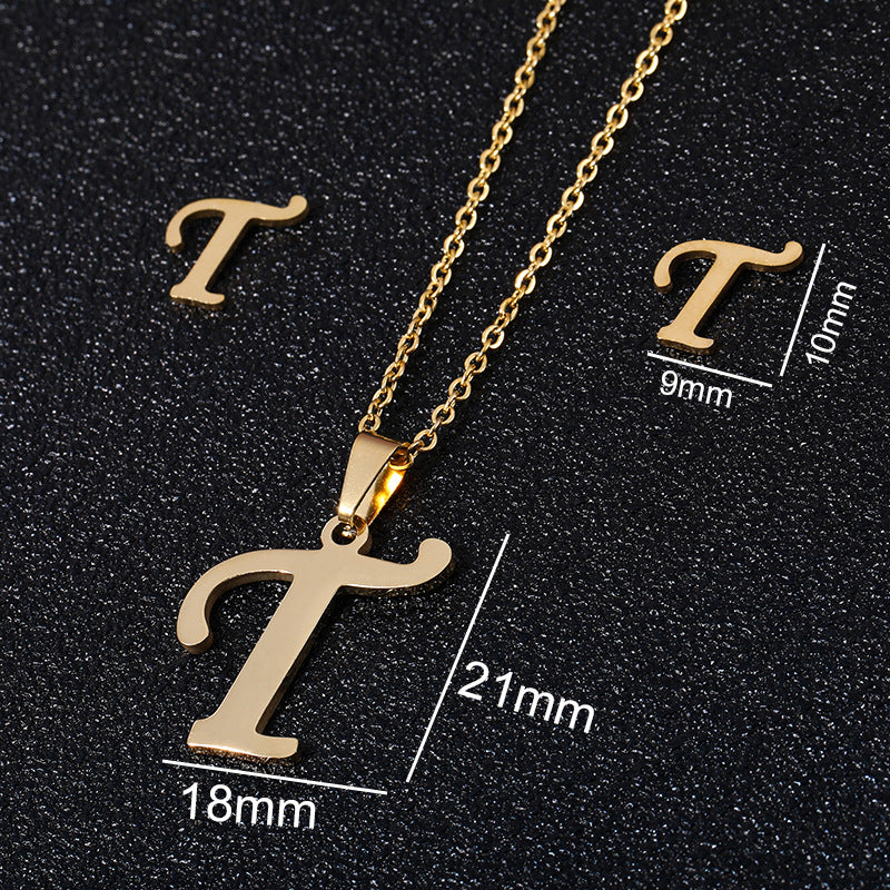 Buy 26 Stainless Steel Alphabet Necklaces for Stylish Statements