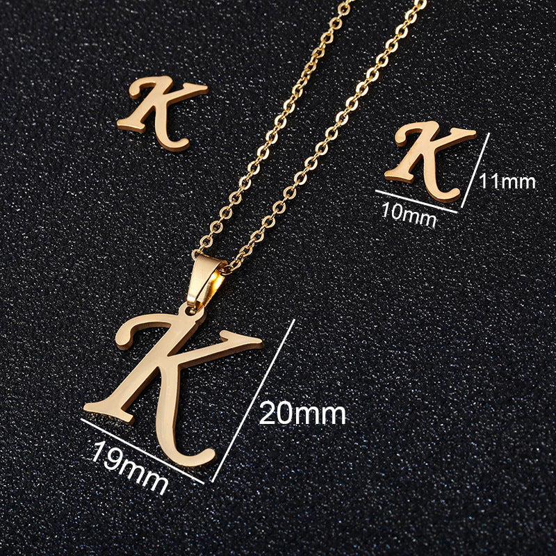 Buy 26 Stainless Steel Alphabet Necklaces for Stylish Statements