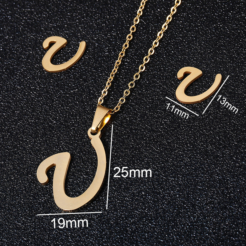 Buy 26 Stainless Steel Alphabet Necklaces for Stylish Statements