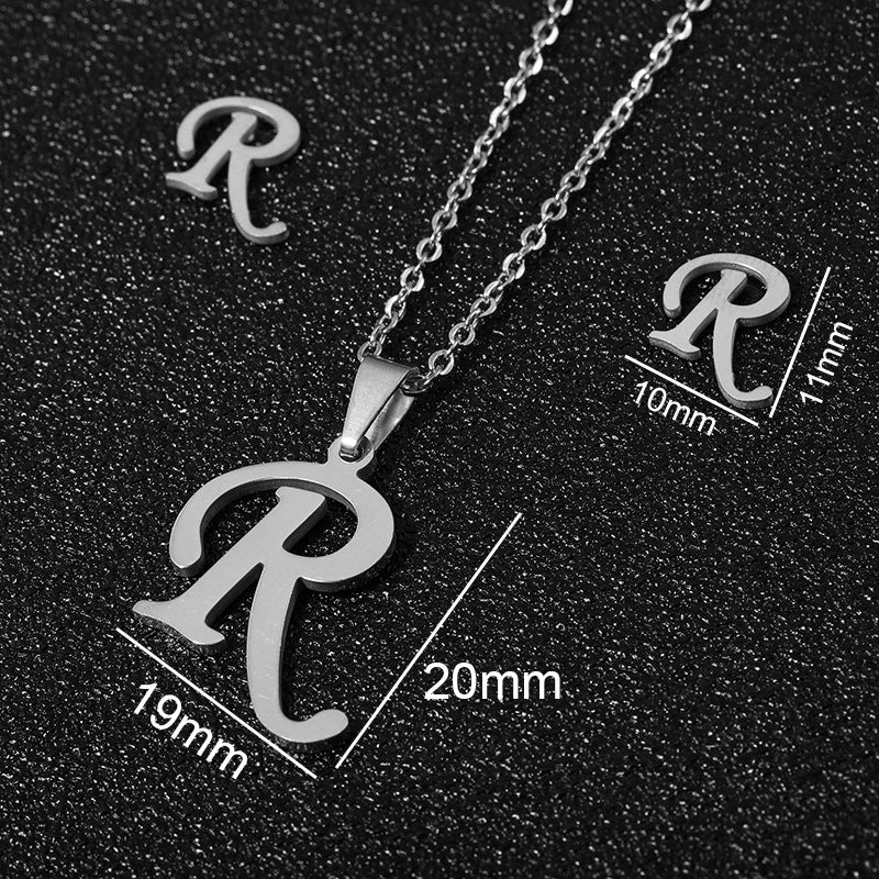 Buy 26 Stainless Steel Alphabet Necklaces for Stylish Statements