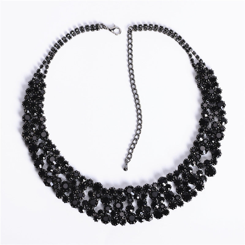 Luxury Rhinestone Necklaces Clothing Accessories
