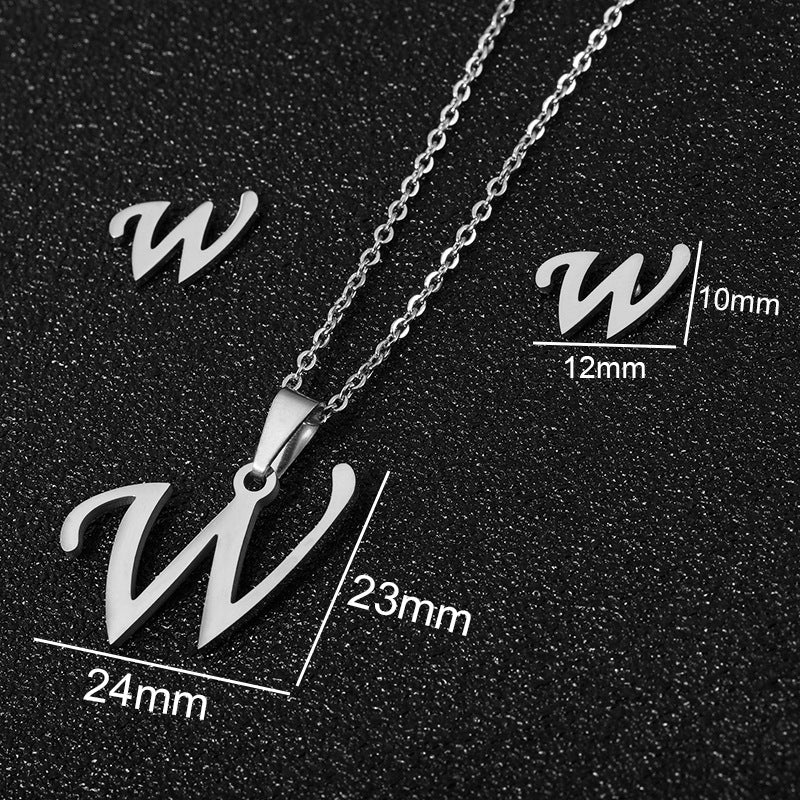 Buy 26 Stainless Steel Alphabet Necklaces for Stylish Statements
