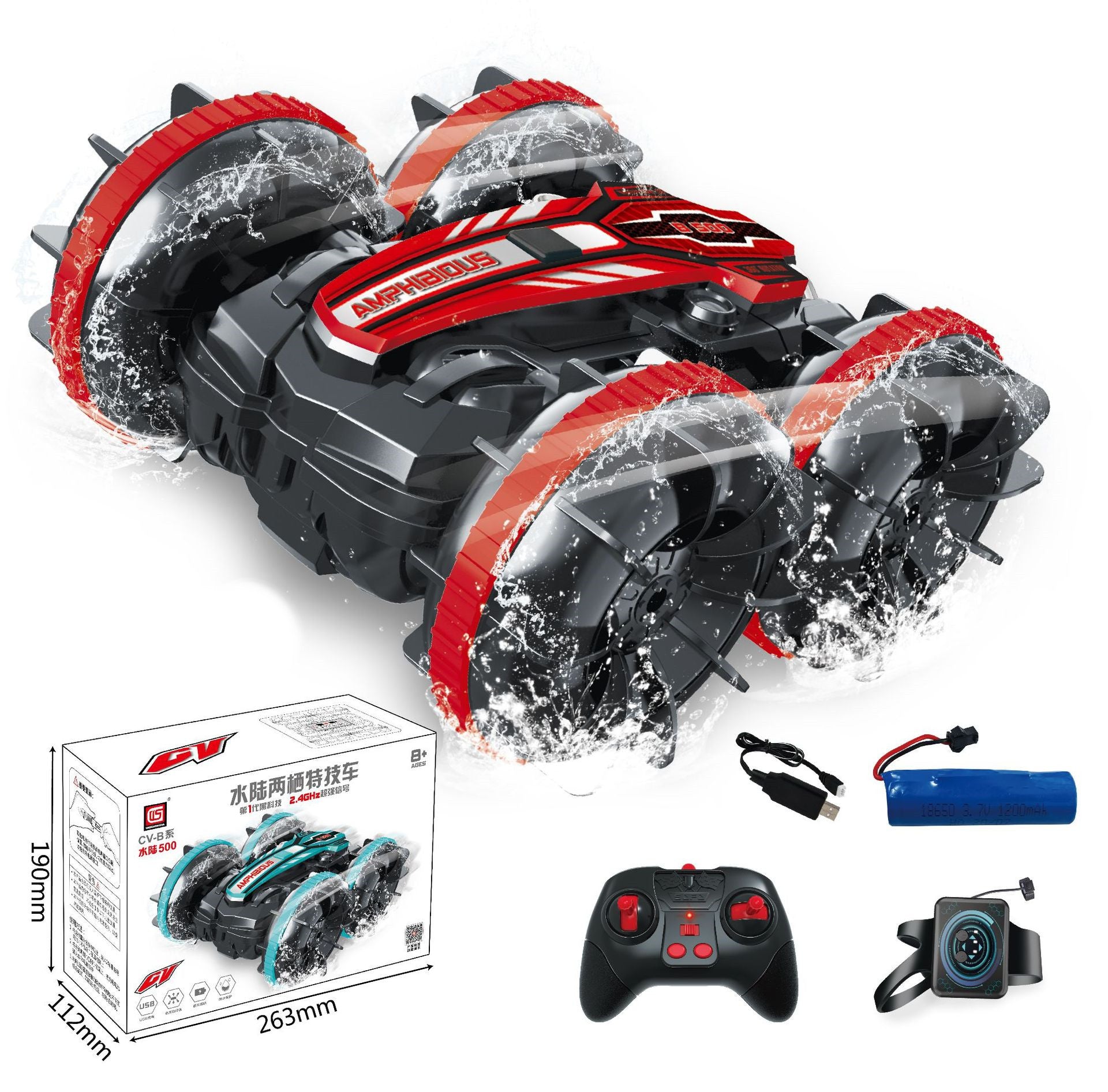 Buy Amphibious Tank Stunt Remote-controlled Vehicle - Ultimate Off-Road Fun 
