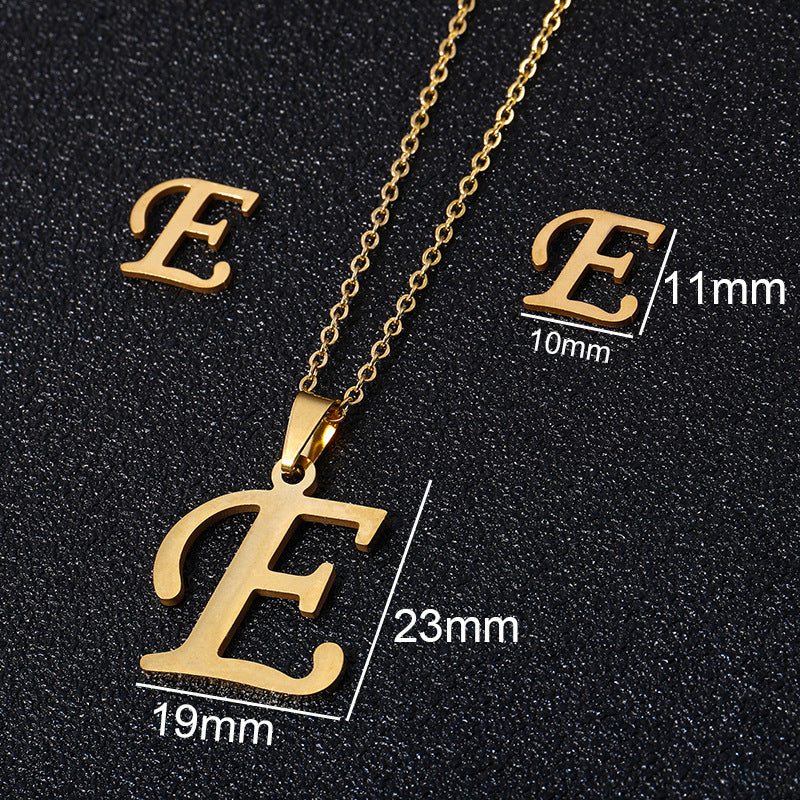 Buy 26 Stainless Steel Alphabet Necklaces for Stylish Statements