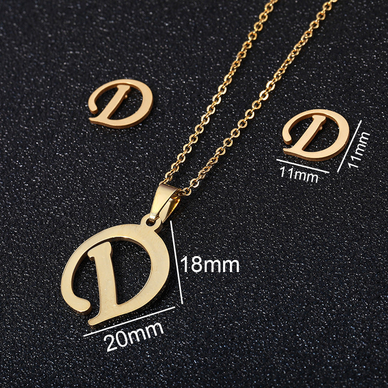 Buy 26 Stainless Steel Alphabet Necklaces for Stylish Statements