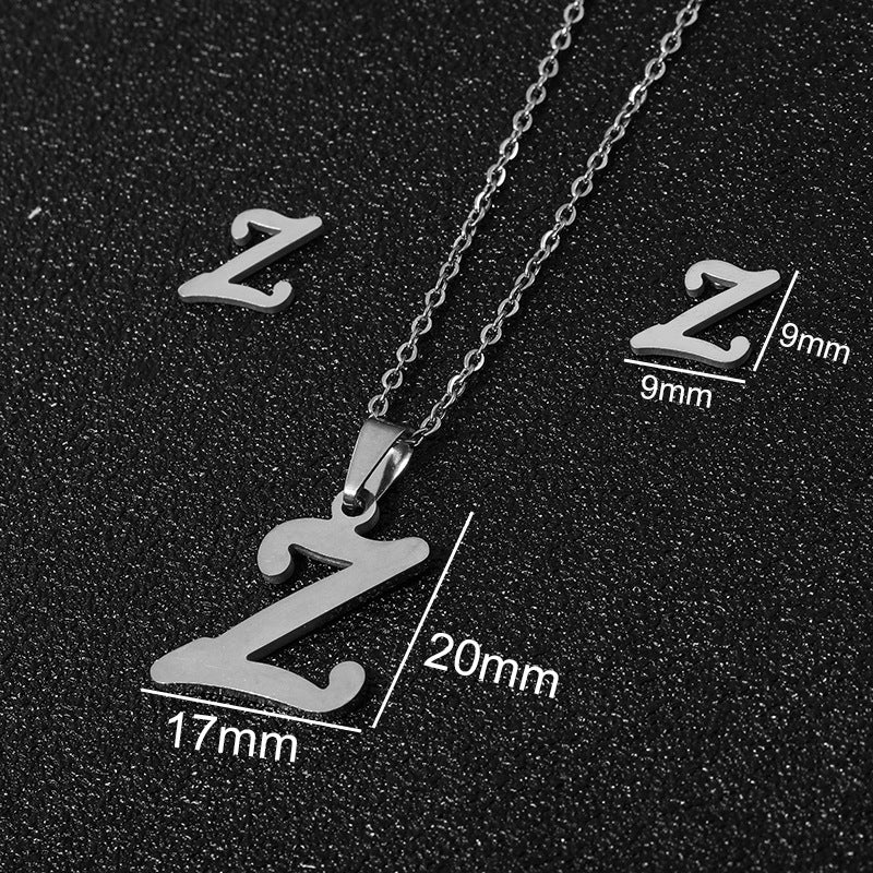 Buy 26 Stainless Steel Alphabet Necklaces for Stylish Statements