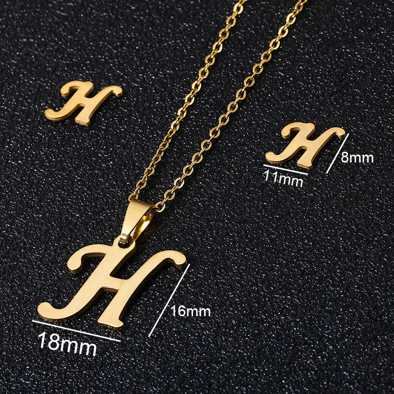Buy 26 Stainless Steel Alphabet Necklaces for Stylish Statements