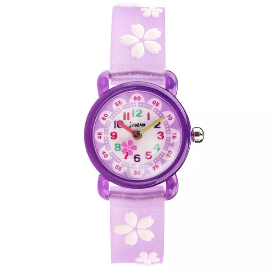 2020 Children's Watch Waterproof Lovely Transparent Cherry Blossom Student Quartz Watch Birthday Gift Clock Boy Sports Watches