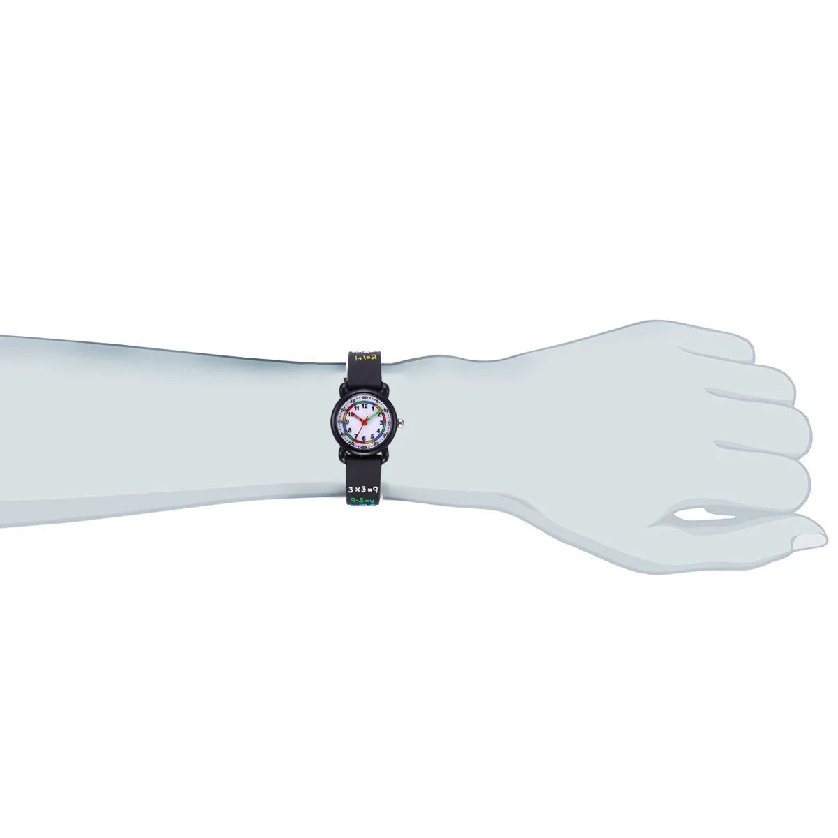 Children's Brand Cartoon Watch Waterproof Elementary School Students Color Dial Sports Time-aware Wrist Watch Christmas Gift