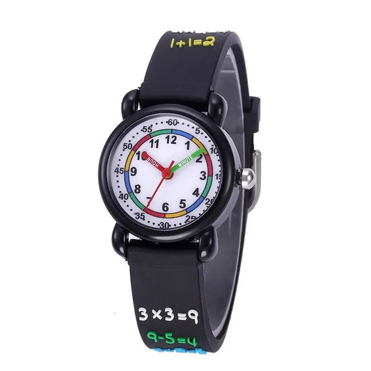 Children's Brand Cartoon Watch Waterproof Elementary School Students Color Dial Sports Time-aware Wrist Watch Christmas Gift