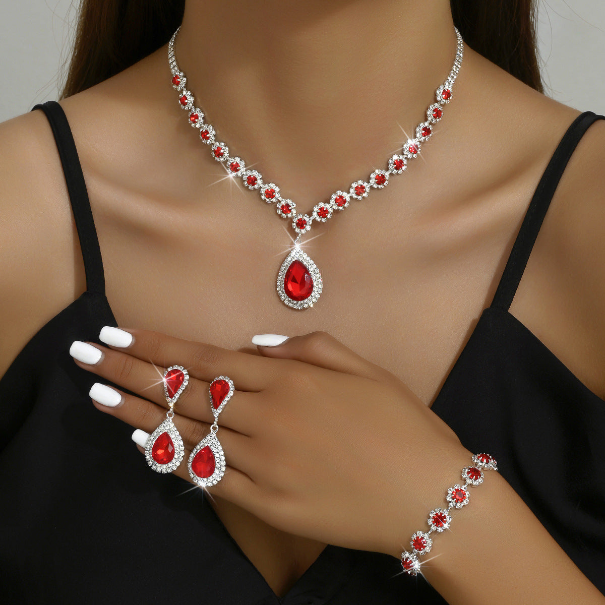  Buy Fashion Jewelry Bridal Jewelry Suit - Elegant Bridal Set