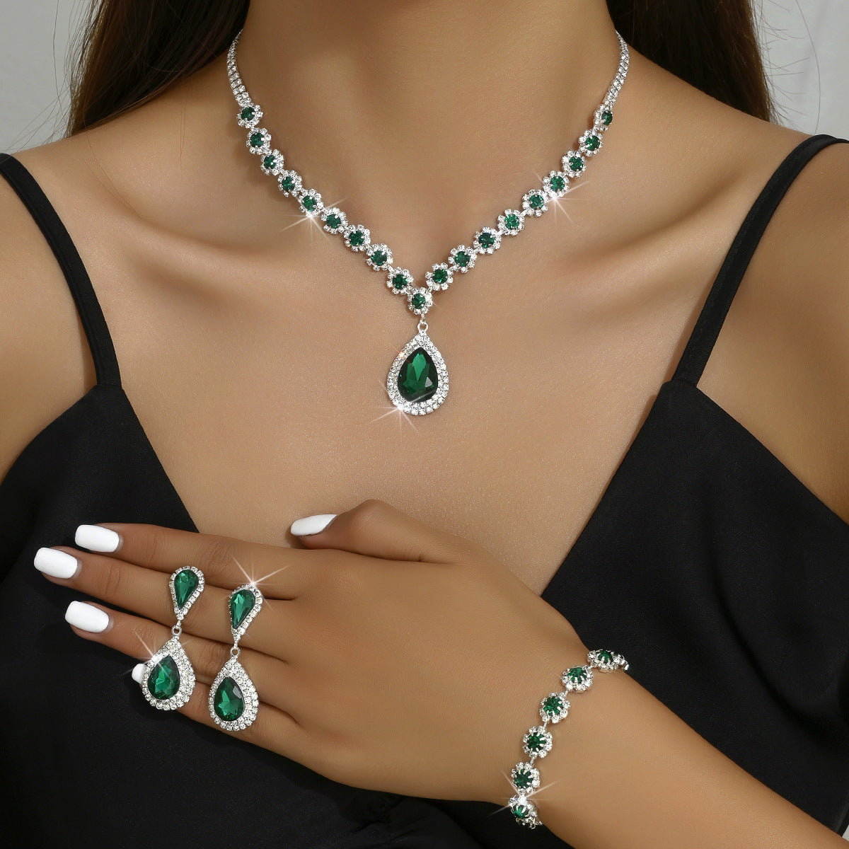  Buy Fashion Jewelry Bridal Jewelry Suit - Elegant Bridal Set