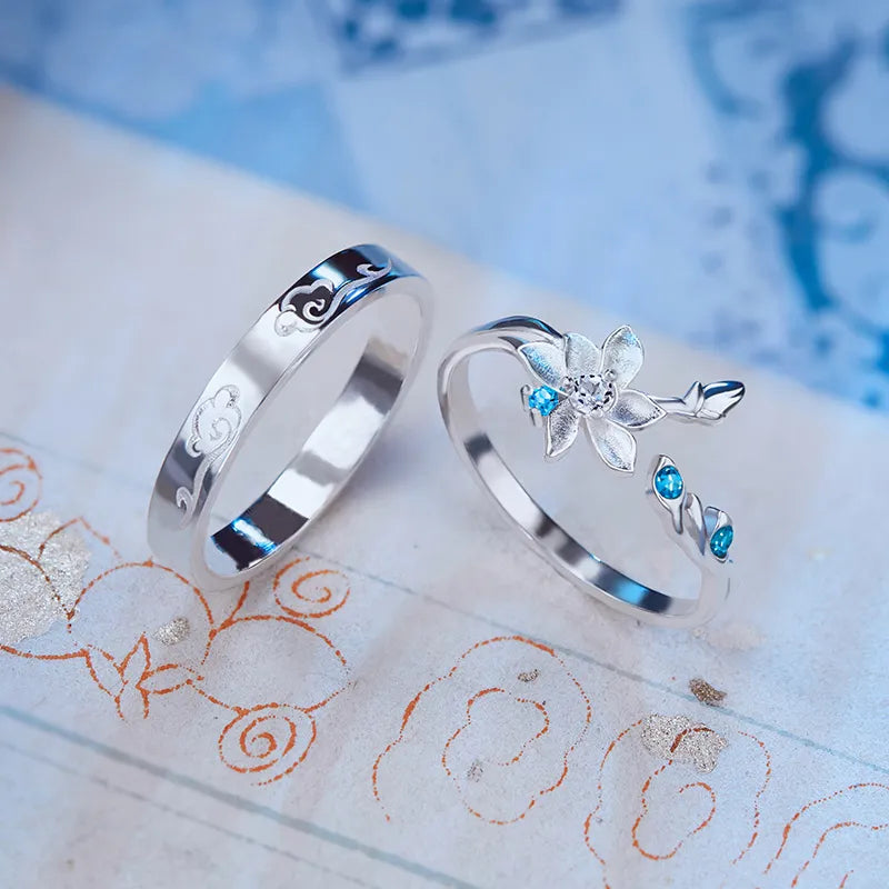 Anime Grandmaster of Demonic Cultivation Ring Wei Wuxian Lan Wangji Cosplay Unisex Rings Mo Dao Zu Shi Jewelry Accessories Prop