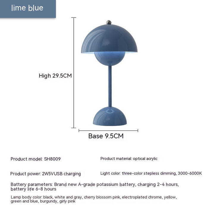 Rechargeable Bud Atmosphere Table Lamp Bedside Decorative Lamp